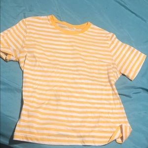 Yellow and white striped Shirt